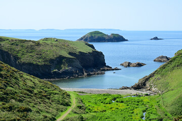 Gwadn Valley and Bay, Pembrokeshire, Wales, UK