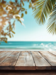 White open window with a view of the beach and blue sky.