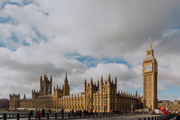 The majestic Palace of Westminster, home to the UK Parliament, stands as a symbol of British democracy. Its iconic Gothic Revival architecture dominates the London skyline