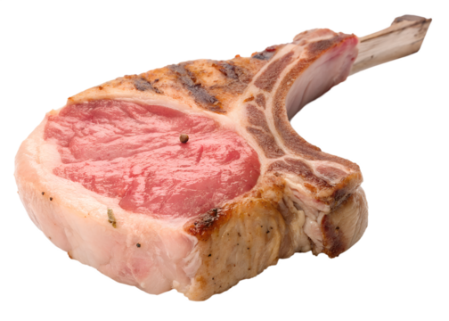Pork Chop PNG Image Illustration Transparent Background