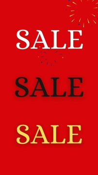 red sale banner