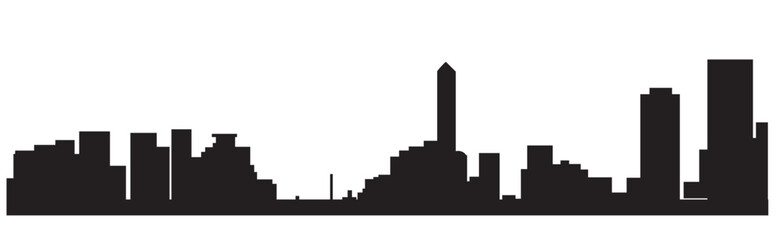 city skyline vector silhouette cityscape