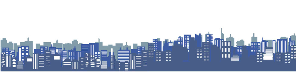 cityscape urban panorama horizontal vector