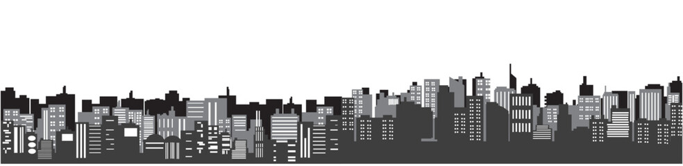 Fototapeta premium cityscape silhouette vector