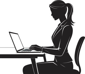 girl with laptop