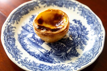 The most traditional and iconic Portuguese custard tart, known as pastel de Belém