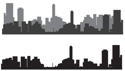 Naklejka premium cityscape skyline silhouette