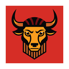 Ancient Greek Style Bull Head Sculpture