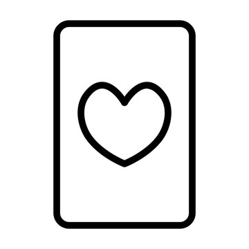 recommend clip art: Playing card outline icon. Poker icon isolated on white background. Transparent background, minimalist symbol. Vector images