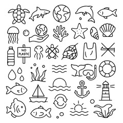 World Oceans Day sheet icon, about World Oceans Day icon