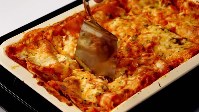 Vegan lasagna and veg lasagna layered with pasta, vegetables, herbs, and plant-based sauces &mdash; perfect for gourmet dining, restaurant menus, comfort meals, and vegetarian food visuals.