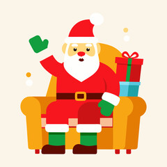 santa claus with gifts