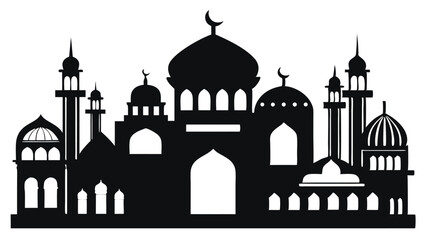 taj mahal silhouette