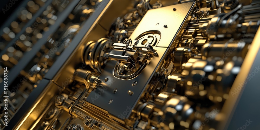 Leinwandbilder data being decrypted to its original form, illustrating the reversibility of encryption.