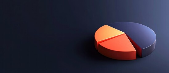 3D Pie Chart Data Visualization: Business Analytics and Infographics