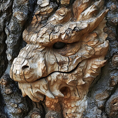 Flying bioluminescent dragon lights shadowy forest high resolution picture