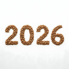 2026 New Year New Beginnings  Creative Number Design