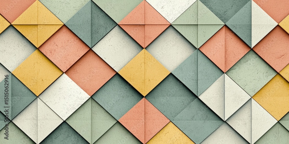 Fototapete seamless geometric patterns with muted colors and minimal textures, ideal for elegant minimalist bac