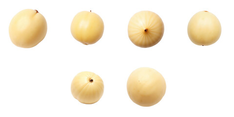 Various Round Beige Objects on transparent Background with Different Sizes and Textures, Showcasing Smooth Surfaces and Subtle Color Variations Ideal for Graphic Designs and Transparent Overlays