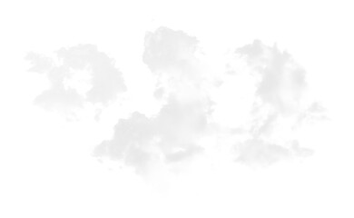 Realistic Isolated White Cloud
