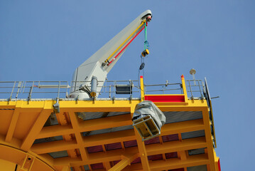 Offshore Cargo Transfer Lifting Operations On Wind Turbine Foundation