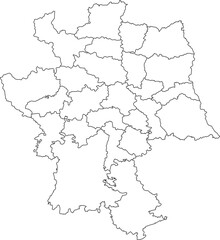 Delhi outline map white background design