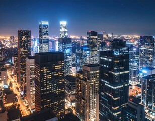 Obraz premium City lights at night (1)