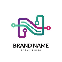 N tech  technology logo