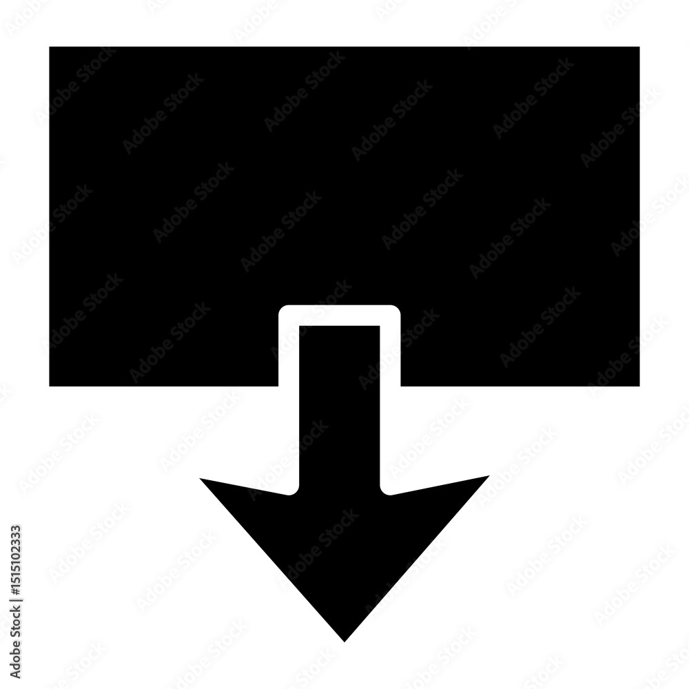 Poster upload vector icon