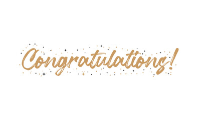 Graduation 2025 Vector Illustration Modern Gold Typography Congratulations on graduation 2025