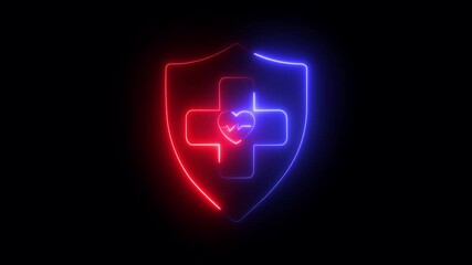 Global healthcare network connection, medicine data sharing patient care collaboration, medical research improving treatment. Animation of network of connections with icons over diverse doctors - Powered by Adobe