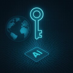 internet security concept with globe