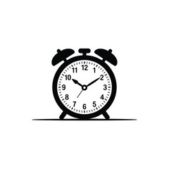 Cute clock vector art illustration