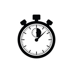 Cute clock vector art illustration