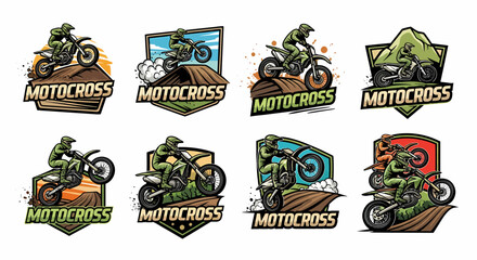 Motocross Adventures Biker on Dirt Bike in Action