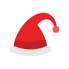 Fototapeta premium Santa hat vector art on white background