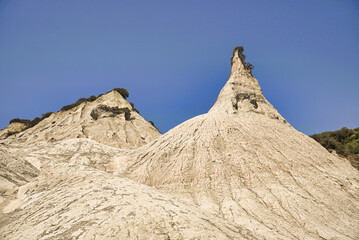 natural landscape formed by rainwater at Komolithi in Crete