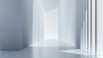 Abstract White Corridor