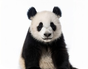 Fototapeta premium panda photo white background