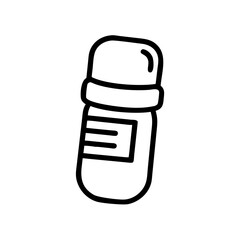 vector illustration of a black pencil