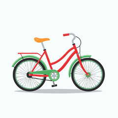 Fototapeta premium bicycle isolated on white background