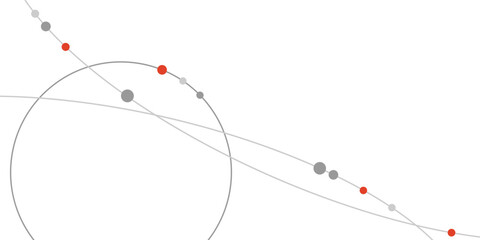 Circular lines with dots
