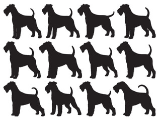 AIREDALE TERRIER DOG SILHOUETTE