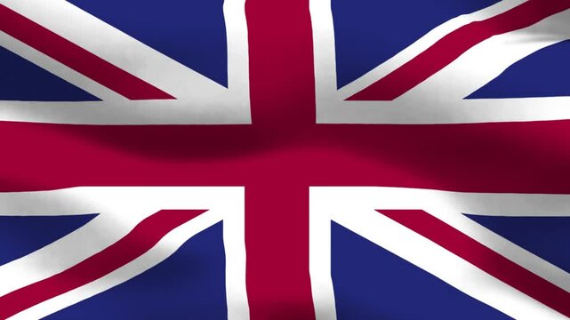 UK Flag Video, UK Flag Waving Animation, 3D United Kingdom Flag Animation Video, UK Flag Background, United Kingdom Flag Slow Motion Videos