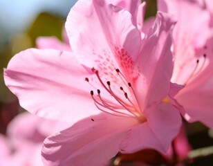 Fototapeta premium Close-up of a delicate pink flower