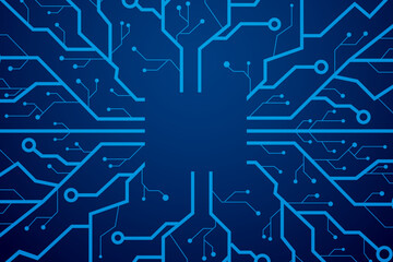 Abstract digital technology background with line elements