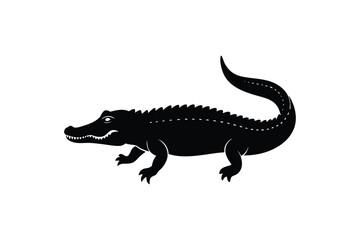 crocodile-silhuette---vector-art-illustriton-white.eps