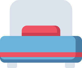 Single Bed Flat Icon