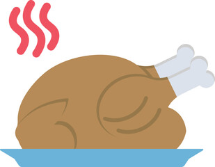 Turkey Flat Icon