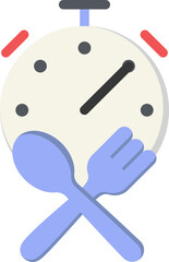 Food Delivery Time Flat Icon